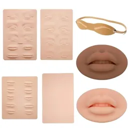 Diğer kalıcı makyaj tedariki 1pc DIY mikroblading dövme pratiği cilt kaş dudak tren eğitimi kağıt aksesuarları vücut sanatı 221109