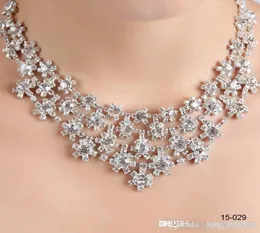 Moda nova MRDEN MRDEN Holy Wedding Party Rhinestone Crystal Colar Bracelet Breathring Jewelry Jewelry Jóias de Birdal8763803