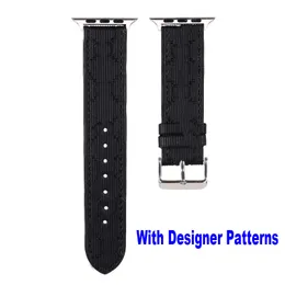 حرف معدني فاخر G Designer Pu Leather Latterband for Apple Watch 8 7 6 5 4 3 SE Band Sport Leather Bracelet Iwatch Series 49mm 45mm 41mm 44mm 42mm 40mm 38mm Strap