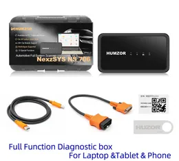 HUMZOR NEXZSYS NS 706 OBD 2 OBD2 Skaner PC Pełny system 17 Usługi Resetuj Klucz ECU Programator Obdii Narzędzia diagnostyczne