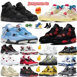 Jumpman 4s 4 남성용 여성용 농구화 Sail Military Black Cat Sail Red Thunder White Oreo Cactus Jack Blue University Infrared Cool Grey 스포츠 스니커즈