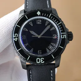 Męskie zegarki automatyczny ruch mechaniczny zegarek 45 mm świetliste nylonowe moda biznes Sappire na rękę Montre de lukse