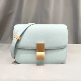 Omuz çantaları tasarımcı bayanlar moda lüks deri flip bagaj klasik crossbody küçük kare 221115