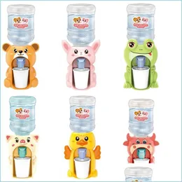 Andra Drinkware Mini Drinkware Water Dispenser Baby Toy Drinking Waters Hand Press Bottle Pump Cooler Lifelike Cute Children Cosplsy Dhjit