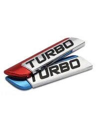 3D Metal Turbo Turbo Turbo Cars Sticker Logo Emblem Badge Decals Auto Styling Diy Decoratie Accessoires voor Frod BMW Ford9146358
