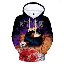 Hoodies masculinos 2022 Anime Jujutsu Kaisen 3D Prinha moletom de moletom Mulheres Moda Moda de capuz enorme capuz Hip Hop Coats Roupas