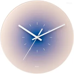 Настенные часы северный стиль такта батарея классический минималистский стеклянный круглый современный дизайн meccanismo orologio da parete decor