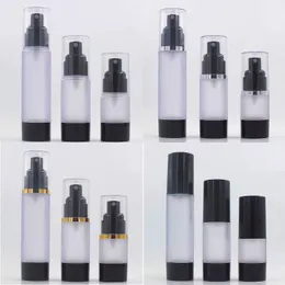 100 pz 30 ml glassa nera bottiglia pompa airless Vuoto spray Bottiglia vuota contenitore crema lozione F1742