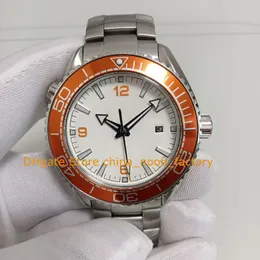 6 kolorowy automatyczny ruch zegarek zegarek na rękę męską białą pokrętło 44 mm ceramiczna ramka 600 m bransoletka ze stali nierdzewnej przezroczystą przez przezroczystą cal. 8900 zegarków ruchowych