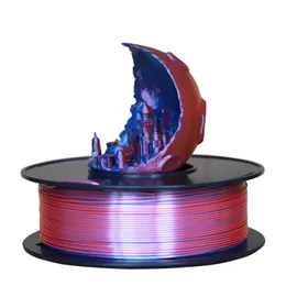Fitas da impressora CreateBot 3D Filamento PLA Dois tons Dual Color Pla 1 75mm 1kg Roll Printing Material Fast 221114