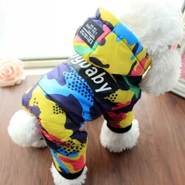 강아지 방수 방수 강아지 바람 방수 따뜻한 전신 코트 S 애완 동물 고양이 겨울 옷 야외 스노우 재킷 221103