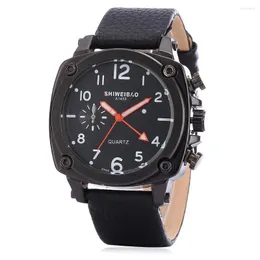 Wristwatches Mens Watches Military Army Wrist Watch For Men Leather Strap Big Case Man Clock Male Sports Saat Erkekler Hours