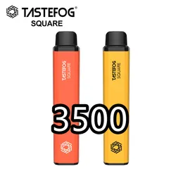 QK TasteFog Puff 3500 eng￥ngsvapspenna Original elektronisk atomizer E -cigarett med laddningsbart batteri f￶r USA AU Mesh Coil