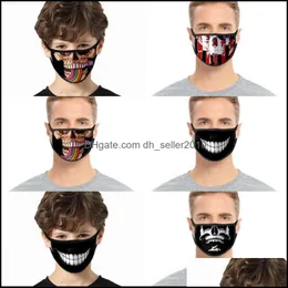 Tasarımcı Maskeleri Skl Diş Solunum Anti Duman Anti Yüz Maskeleri Yıkanabilir Moda Yeniden Kullanılabilir Mascherin