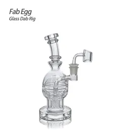 小売7.48インチFab Eggglass Waterpipe Dab Rig Hookah for Oil and Flower