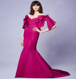 Marchesa Resort Collection Long Dresses Mermaid Evening Gown Off The Shoulmer Sweep Train Party Dresses2384574