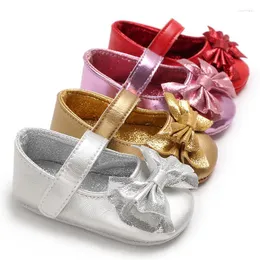 First Walkers Baby Girl Shoes Cute Bow-knot Dress Princess Toddler PU Pelle morbida suola antiscivolo Casual