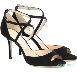 Sandals Shoes Lady High Heels Gladiator Luxury Women Emsy Glitter Straps Luxurious Brands Dress Party Wedding EU35-43
