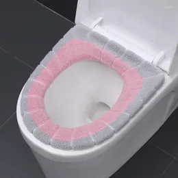 Tuvalet koltuk kapakları rahat örgü banyo yıkanabilir closeestol standart kabak deseni yumuşak yastık
