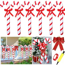 Decorações de Natal 90cm Candas de doces infláveis ​​Becos para decoração externa de decoração de 2023 anos favores