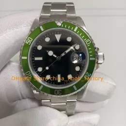 Mens Antique Watch BP Men's Date Kermit Steel Green Alloy Bezel Black Dial 40mm 50th Anniversary BPF 2813 Movement Automatic Watches Wristwatches