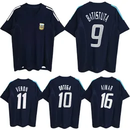 2002 Argentina BATISTUTA retro soccer jerseys 02 03 ZANETTI Batistuta Ortega VERON Simeone Aimar Crespo classic vintage football shirts