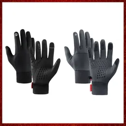 ST286 Осенние зимние мужчины Женские перчатки касаются холодные водонепроницаемые мотоциклетные перчатки на открытые спорт теплый тепловой флис.