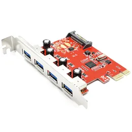 PCI Express 4 USB 3 0 카드 PCI-E 대 외부 4 포트 USB3 0 Convertor NEC D720201257G