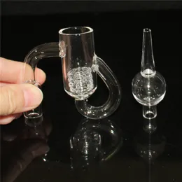 Diamond Knot Quartz Banger Domless Unhas Fumando Quartz Bangers 14mm Male com tampas de bola para bongueira de vidro Bong Pipes Dab Rig