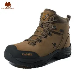 Dress Shoes Golden Camel Men High Top Hiking AntiSlip Sneakers Outdoor Trekking For Tactical Military Boots for 221116