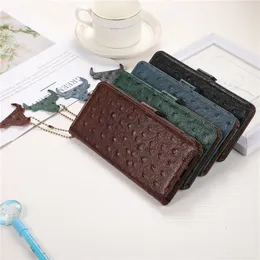 Echtleder Strauß Flip Wallet Hüllen für Samsung Galaxy S23 Ultra S22 S21 Retro Business Stand Cover