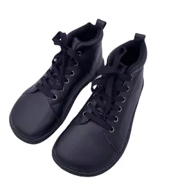 Zapatos de vestir Botas Tipsietoes Cuero descalzo con forro de tela en el interior para mujeres y niños Zero Drop Wider Toes Box 221116