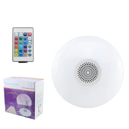 E27 UFO RGB Bulb Light 18W 30W 48W RGBW Bluetooth Music Speaker شحنها عبر البحر لنا