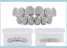 Grillz Body Dental Hip Hop Jewelry Mens Diamantes Personalidad Encantos de oro Golsas Grills Rapper Accesorios de moda Drop 2714634