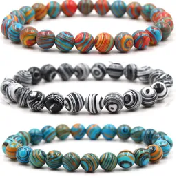 Stone Beaded Strand Bracelets Wristband for Women Men Multicolor Reiki Prayer Bracelets Fashion Jewelry