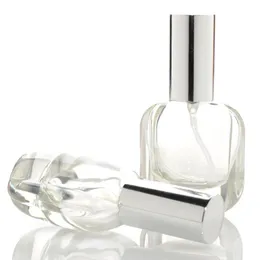 Frasco de spray de perfume de vidro transparente 10 ml fino atomizador cosmético recarregável portátil recipiente líquido LX9318