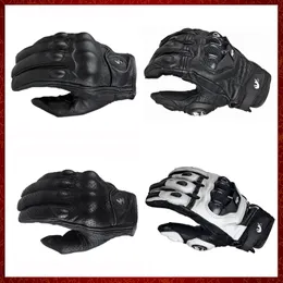 Guantes de motocicleta de cuero de ST205 Guantes de montar con el dedo completo de los guantes de la moto de la moto de la moto.