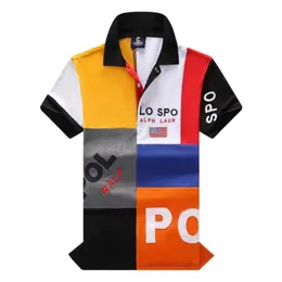 Polos Designer Großhandel Sommer 2029 Neue High-End-Casual-Mode Herren Polos Kragen Bunte Kontrast Kurzarm 100 % Baumwolle S-6XL