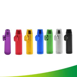 Proiettile Alluminio Metallo Snuff Snorter Pipa Shisha Narghilè Smerigliatrice Regalo Roll Machines Sneak Rolling Machine Vaporizzatore di carta