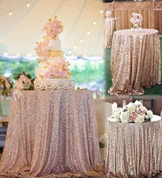 Ucuz Gül Altın Bling Bling Pullar Düğün Dekorasyonları Masa Bezi Glitter Akşam Nedime Partisi Elbise Kumaş 7166105