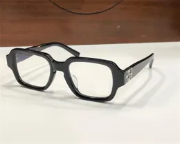新しいファッションデザインスクエアフレーム光学アイウェアテレビパーティーレトロシンプルで寛大なスタイルのハイエンドグラスボックス付きハイエンドメガネは処方レンズを行うことができます