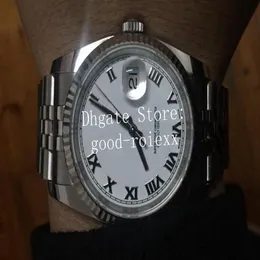 36mm pürüzsüz çerçeve saatler erkekler mekanik izleme erkekler mavi pembe beyaz Roma Dial BP fabrikası 2813 hareket jübile bileziği 1162259l