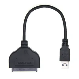 USB 3.0 till SATA 22Pin Adapter Converter Cable för 2,5 tum extern SSD HDD -hårddisk