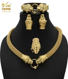 Takı Setleri Aniid Afgani Mücevherler Afrika Dubai Gelin Habesha Eritre için Set Düğün Kolye Altın Pakistan Arap Etiyopya 246816367