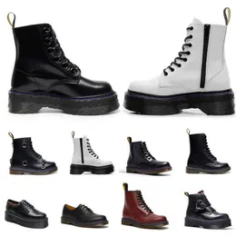 men women boots genuine leather winter shoes ankle half platform snow boot black white brown zipper mens fashion size 36-45