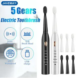 escova de dentes elétrica inteligente para homens e mulheres casal household whitening ipx7 pincel de dente automático à prova d'água ipx7 javemay j209 221117