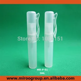 100pcs 5ml de spray em forma de caneta em forma de caneta garrafa de spray para perfume vazio pequeno perfume reabilitável atomizador spray em contêiner265z