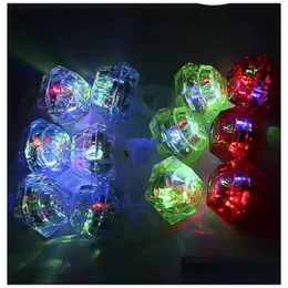 Party Favor Gigantic Diamond Lightup Ring GLOW LED Flashing Party Favors For Kids Adts Event Holiday Decorations Drop Delivery Home DHRD8