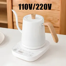 Electric Waater Heaters 110V220V Electric Kettle Hand Brew Coffee Pot Gooseneck Jug Slender Mouth Pot Smart Temperature Control Kettle Teapot 1000W 221117