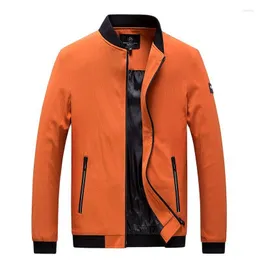 Kurtki męskie 2022 Spring Autumn Płaszcz Mężczyzn Modna Bombowca Windbreaker Jacket Męska odzież zamek błyskawiczny Casual M-6xl